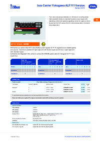 Thumbnail of document Data Sheet - 9419 Yokogawa ALF111 Version